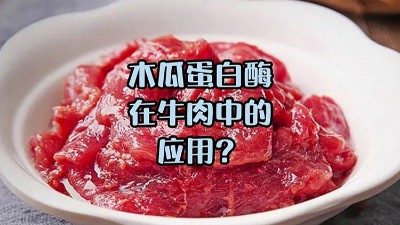 木瓜蛋白酶處理牛肉，解鎖嫩滑口感